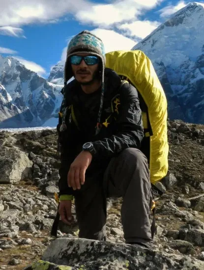 Anubhav Sharma, mountaineer with High In Himalayas